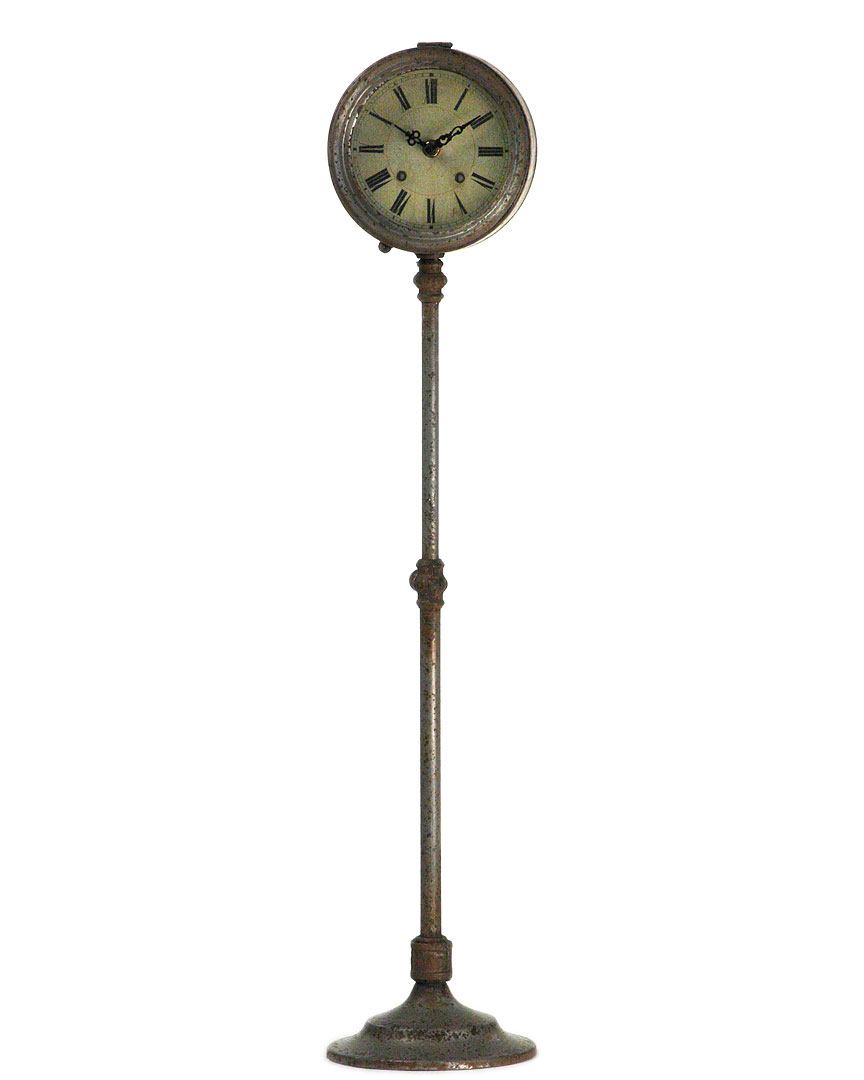 Zentique Iron Floor Clock In Green
