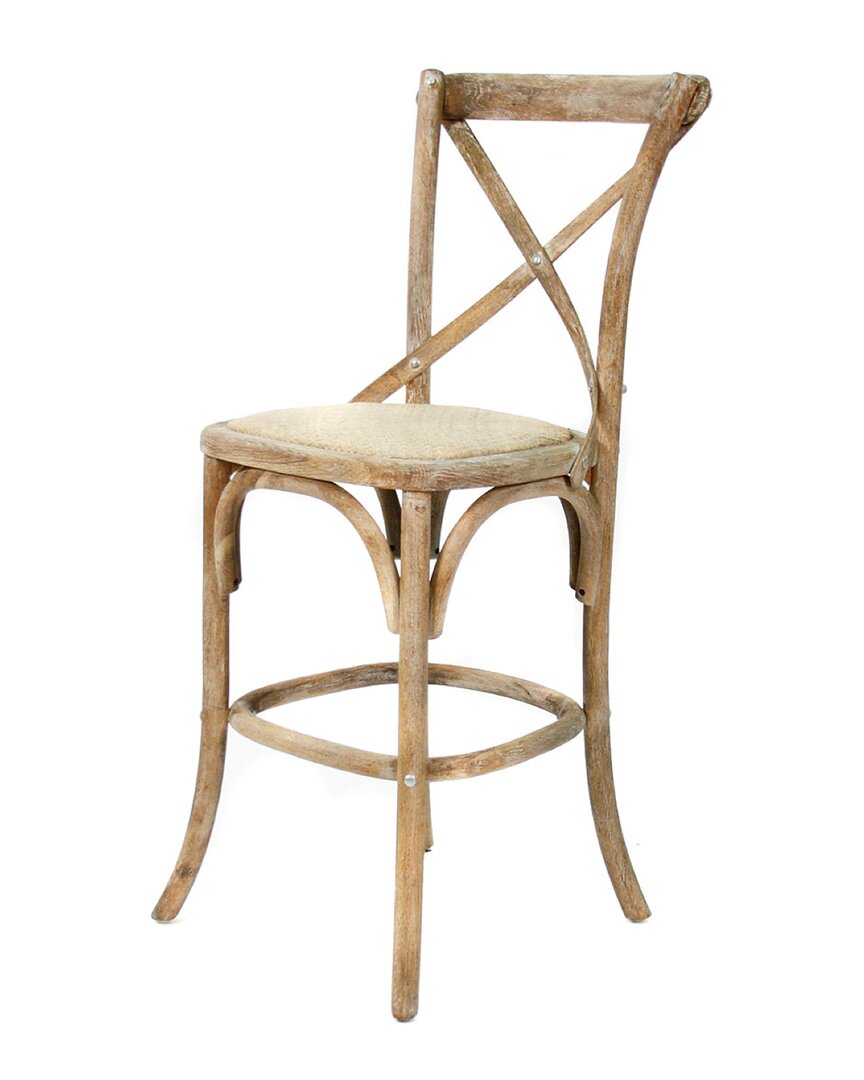Zentique Cafe Counter Stool In Brown