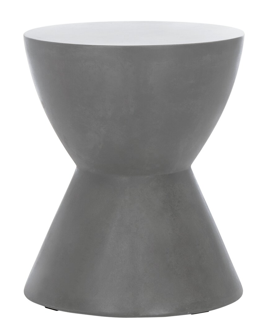 SAFAVIEH SAFAVIEH ATHENA INDOOR/OUTDOOR MODERN CONCRETE ROUND 17.7IN ACCENT TABLE