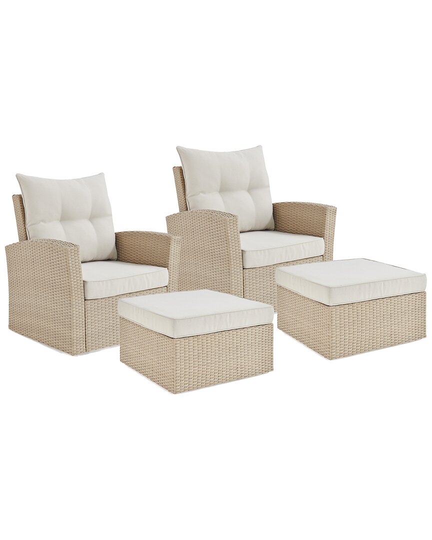 Alaterre Canaan All-weather Wicker Outdoor Seating Set