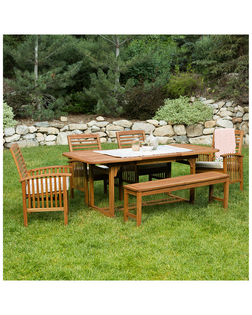 Hewson 6pc Acacia Wood Outdoor Dining Set