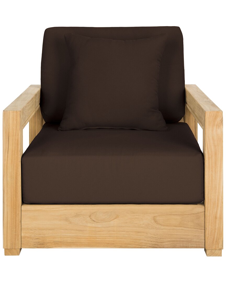 Safavieh Couture Montford Armchair In Brown