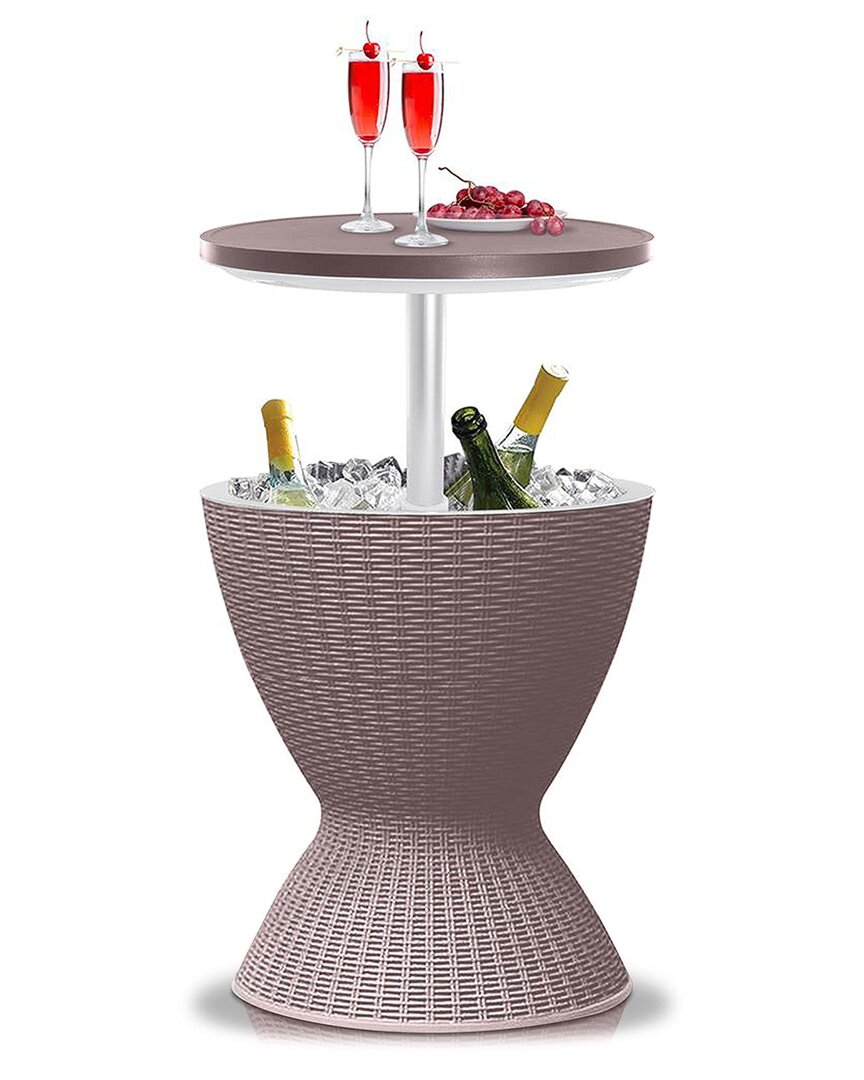 Serenelife Cool Bar Outdoor Patio Furniture In Grey
