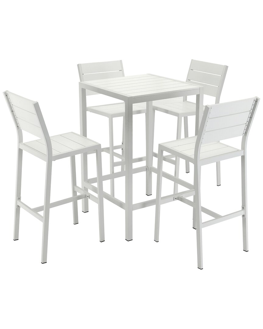 Pangea Home Indoor/outdoor Betty 5pc Bar Set In White