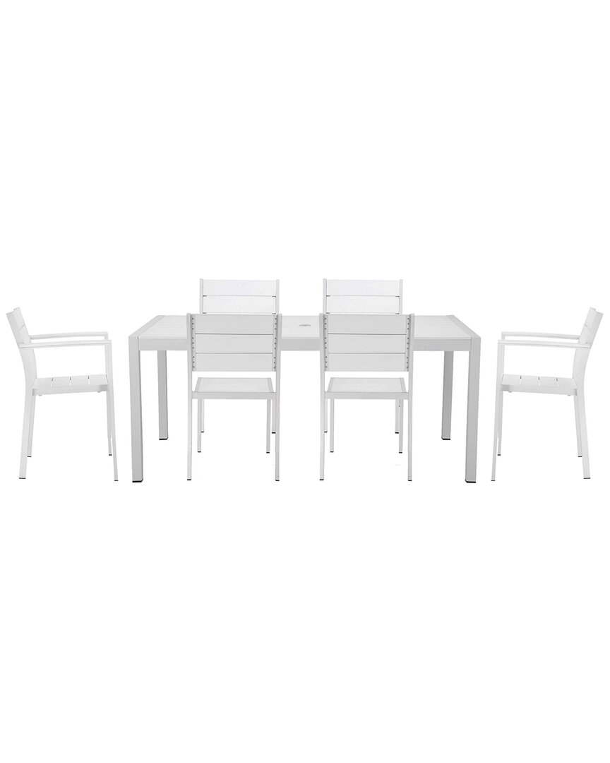 Pangea Home Indoor/outdoor Roy 7pc Dining Set In White