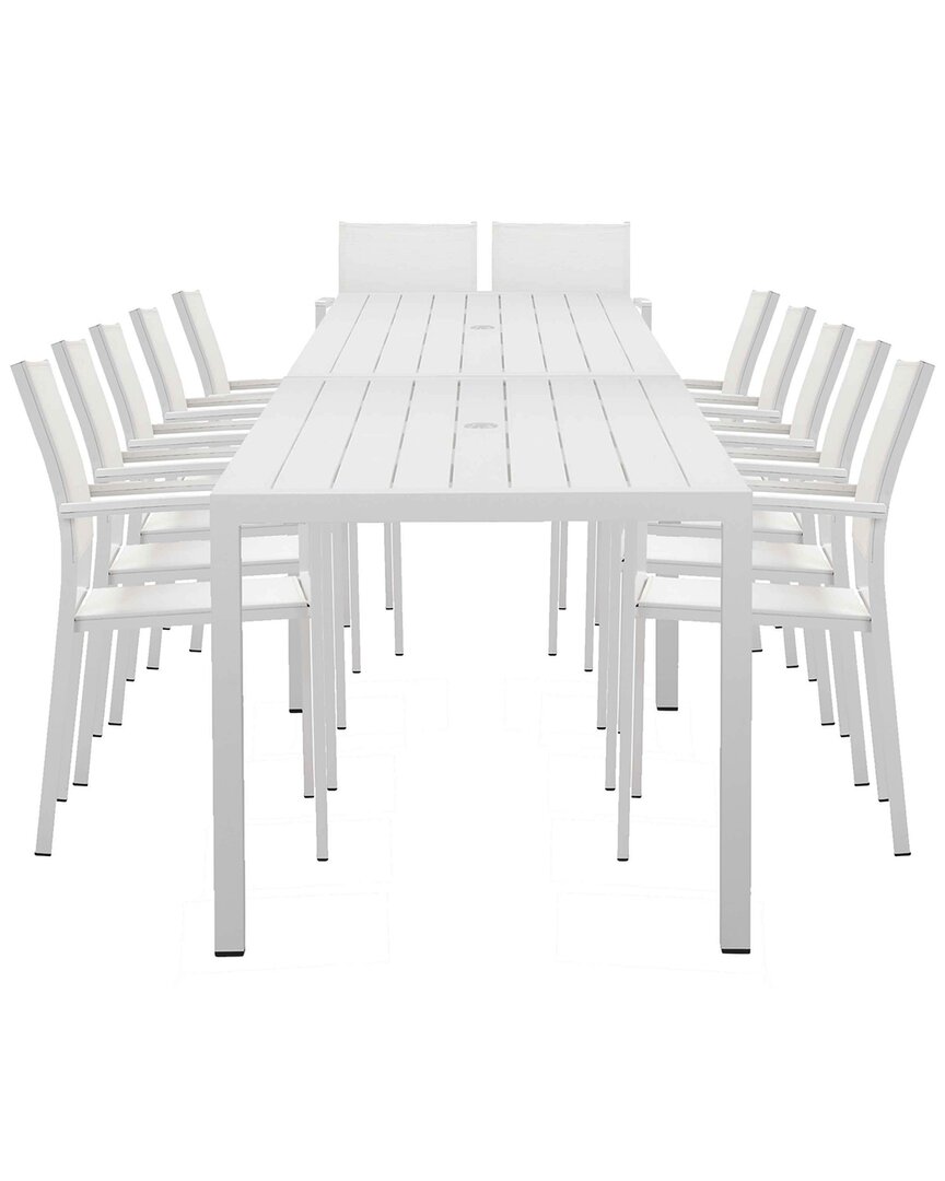 Pangea Home Indoor/outdoor David 14pc Dining Set In White