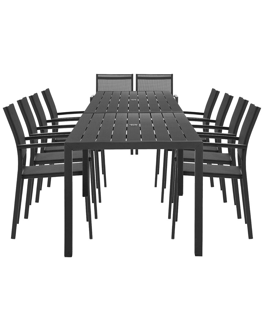 Pangea Home Indoor/outdoor David 14pc Dining Set In Black