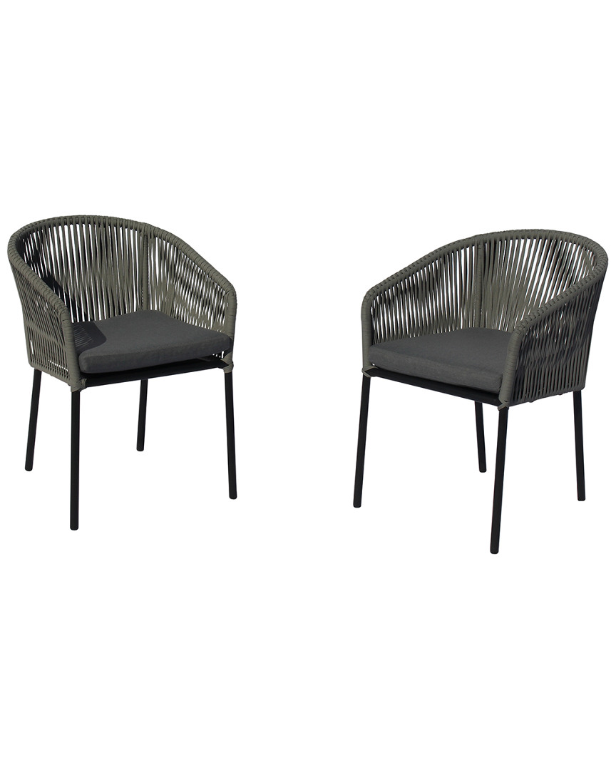 Shop Courtyard Casual Osborne Outdoor Set Of 2 Dining Chairs