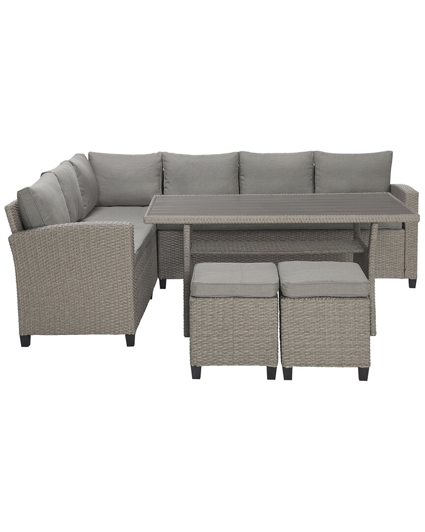 Progressive Furniture Outdoor Seating & Table Set In Gray