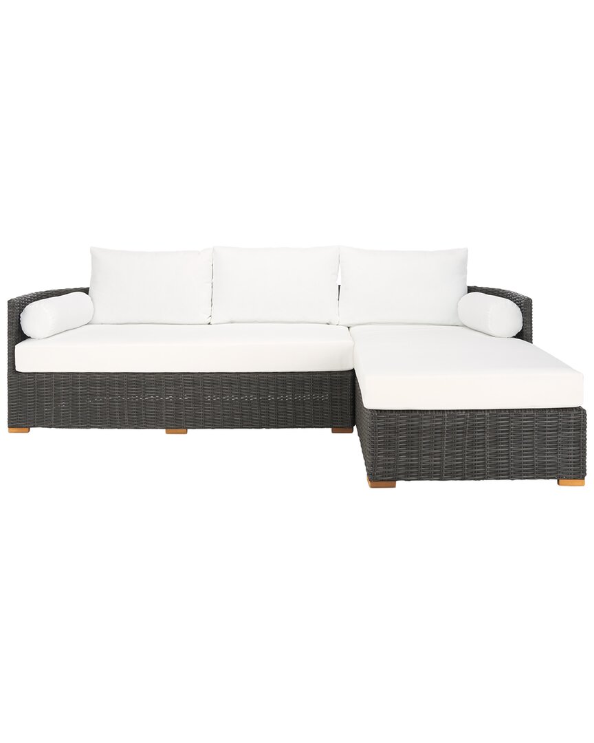 Safavieh Couture Anguilla Wicker Outdoor Chaise Sectional