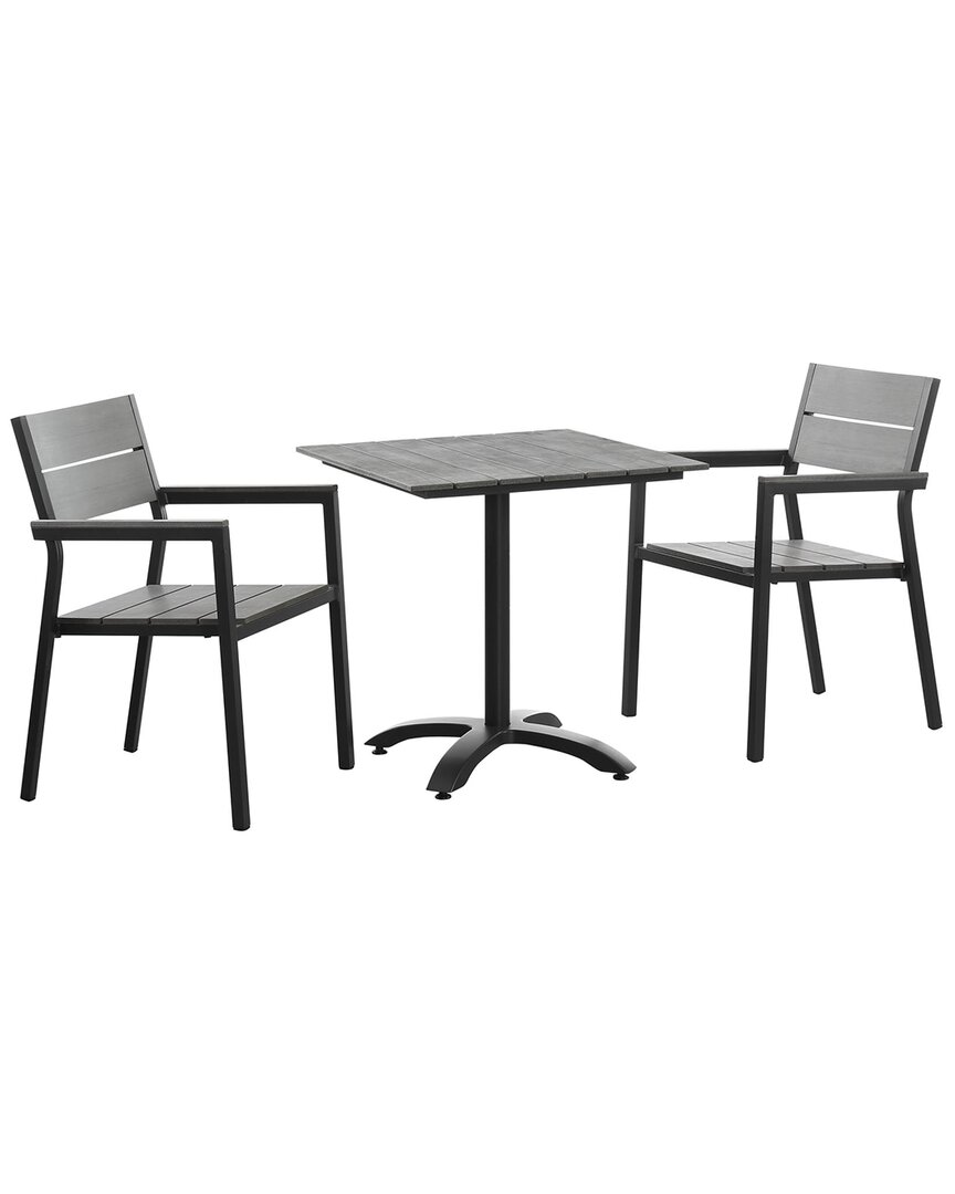 Modway Outdoor Maine 3 Piece Outdoor Patio Dining Set