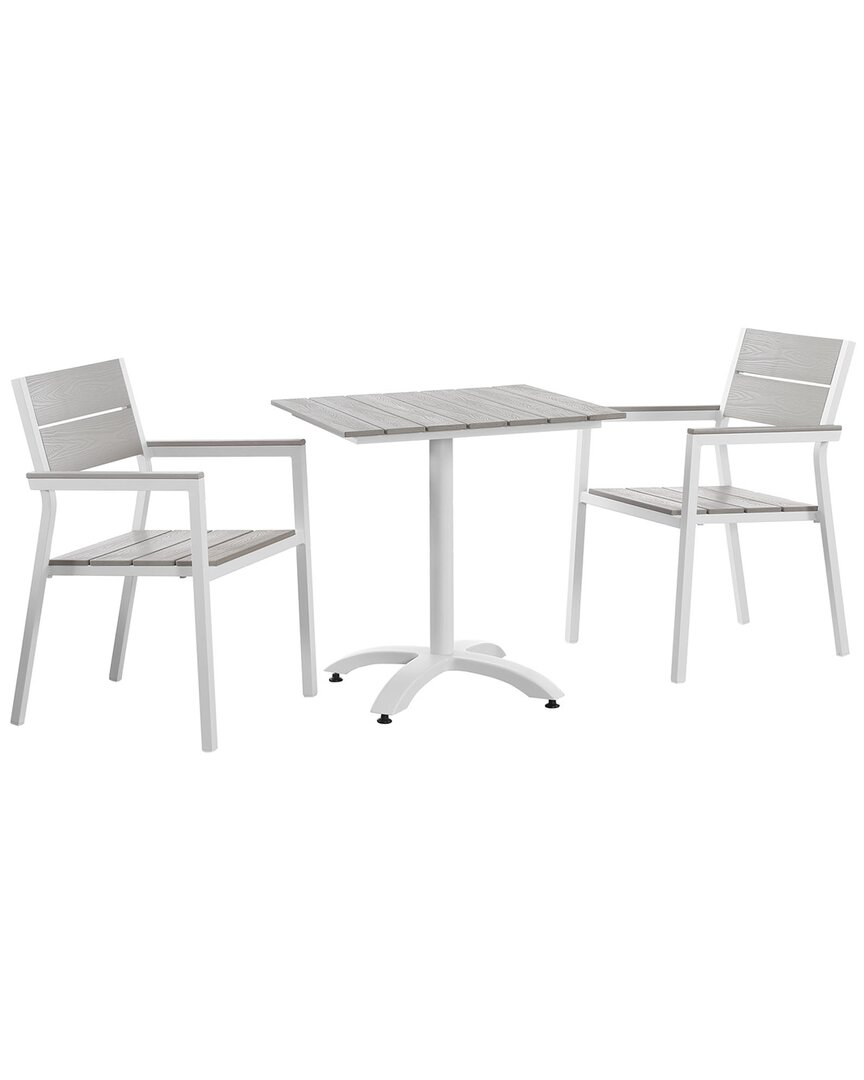 Modway Outdoor Maine 3pc Outdoor Patio Dining Set