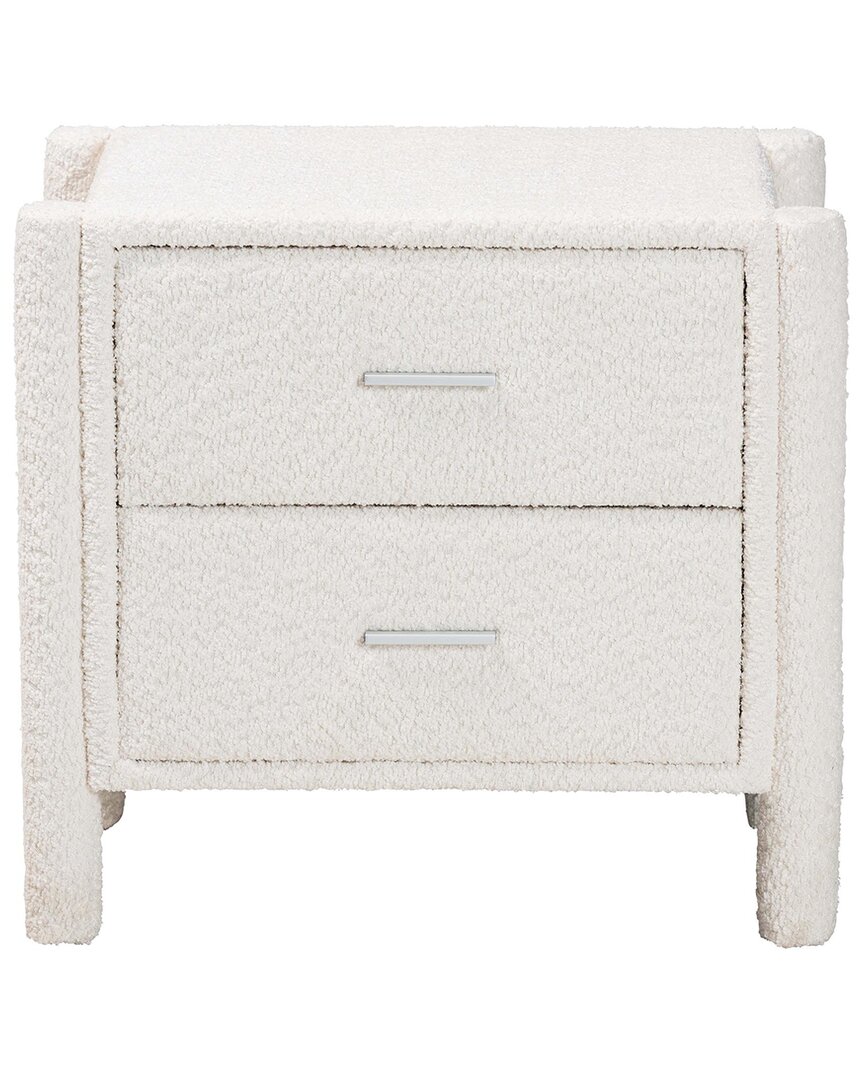 Baxton Studio Laria Modern Teddy-bear 2-drawer Nightstand