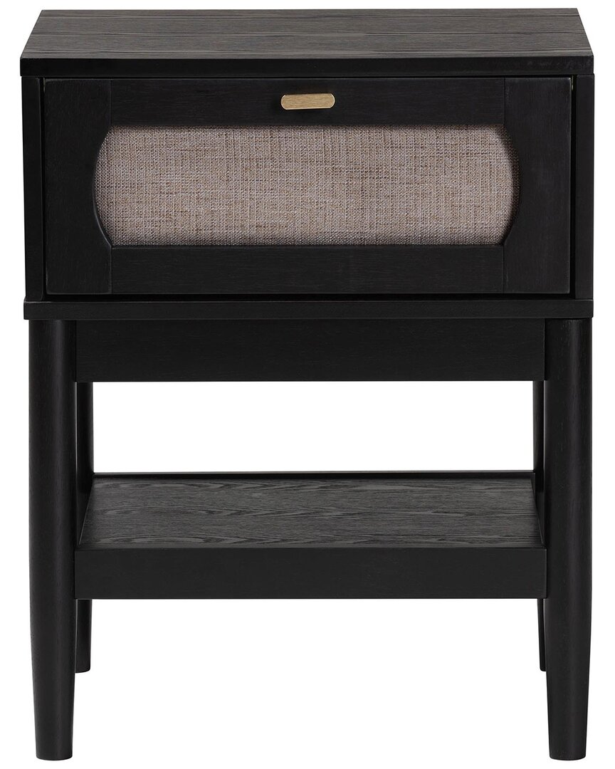 Baxton Studio Shirin Mid-century 1-drawer Nightstand