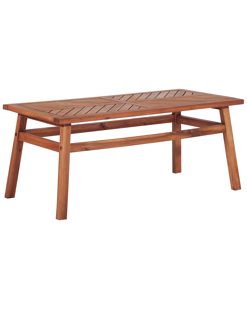 Hewson Outdoor Patio Acacia Wood Coffee Table