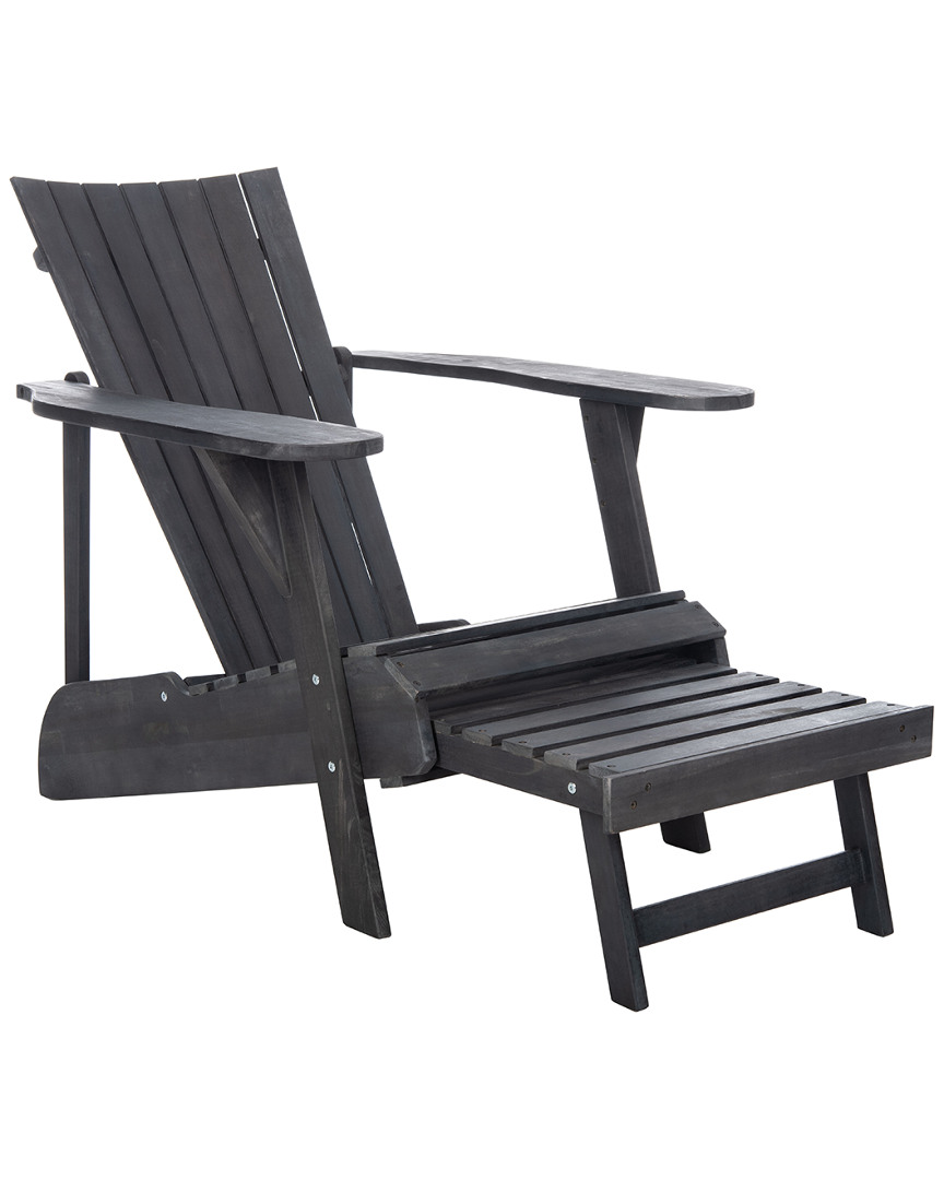 Safavieh Merlin Outdoor Adirondack Chair With Retractable Footrest