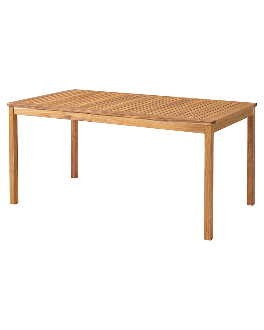 Alaterre Furniture Okemo Acacia Wood Outdoor Dining Table In Natural