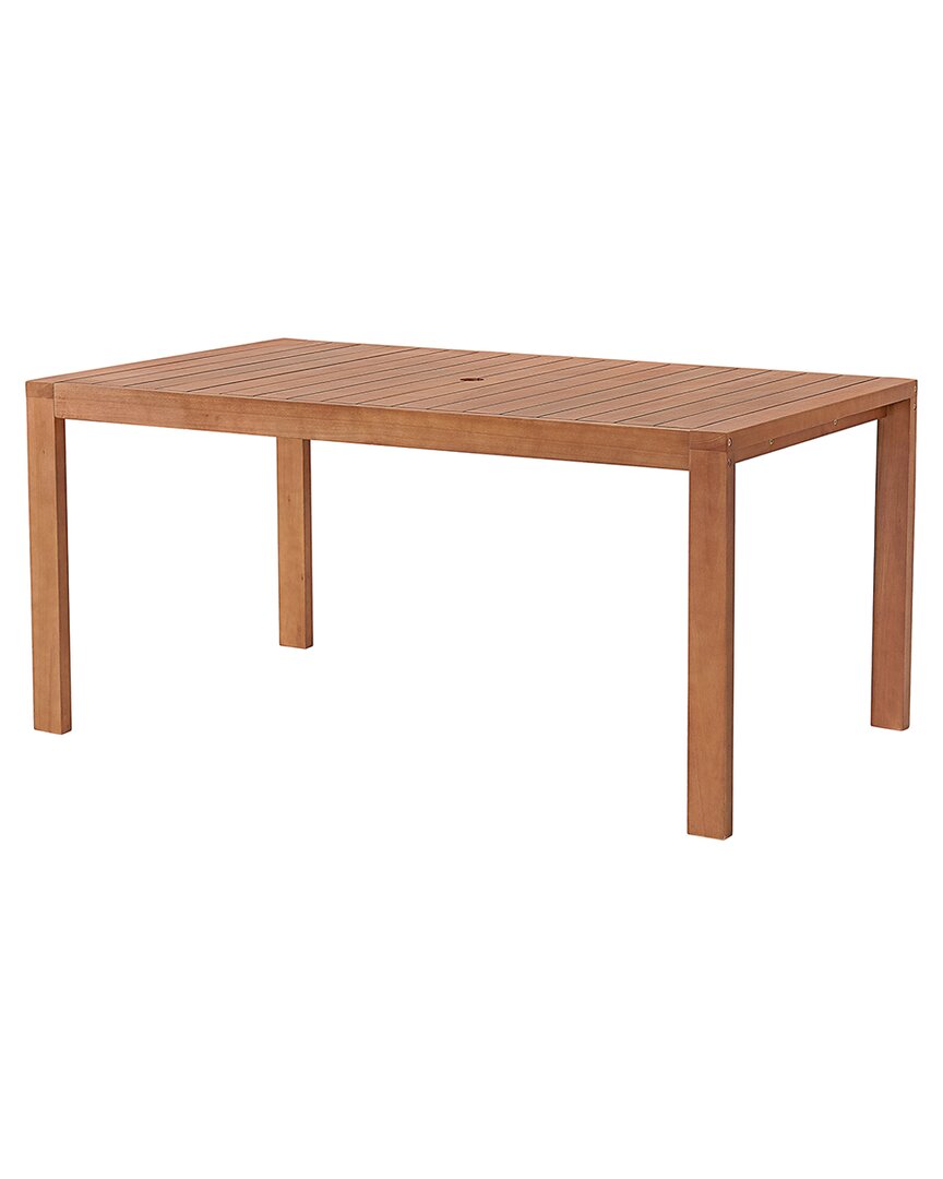 Alaterre Furniture Weston Eucalyptus Wood Outdoor Dining Table In Natural