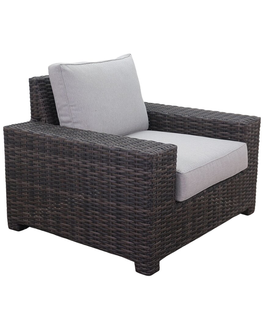 Courtyard Casual St Lucia Club Chair With Cushions In Silver
