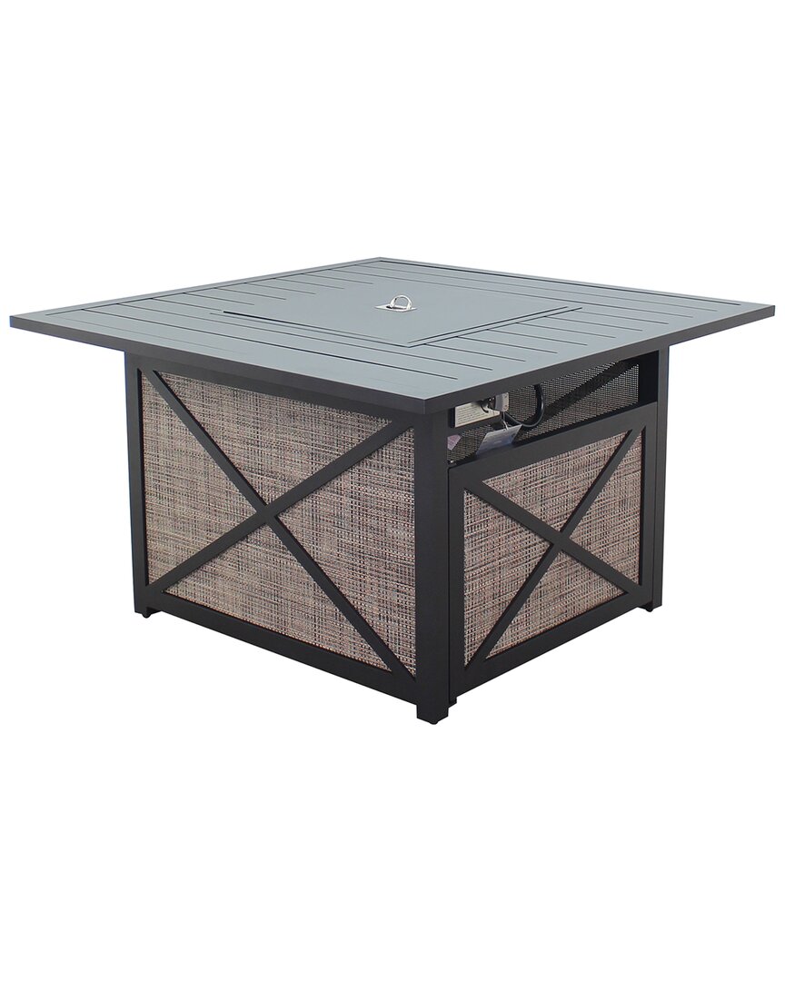 Courtyard Casual Santa Fe Square Fire Pit In Brown
