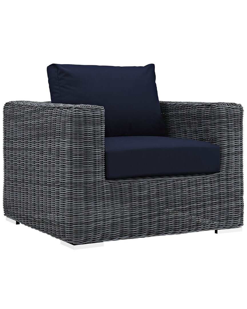 Modway Summon Outdoor Patio Wicker Rattan Sunbrell In Multi