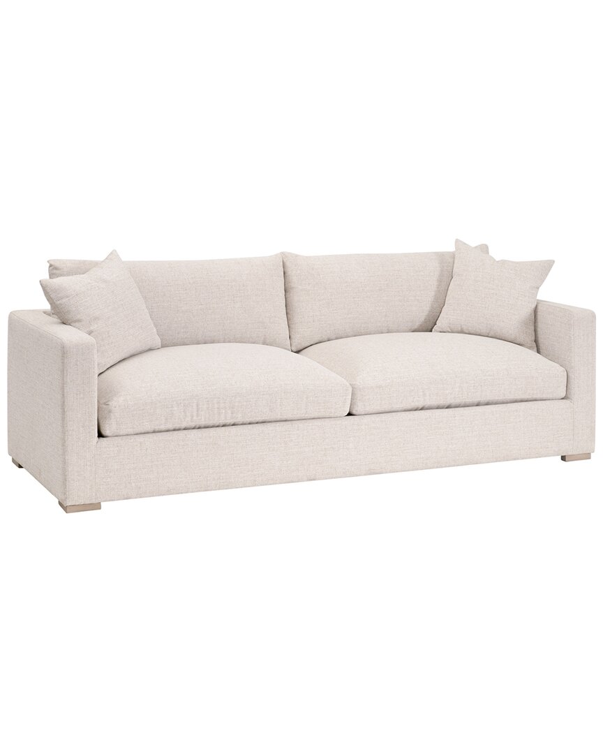 Essentials For Living Newport Outdoor 91 Track Arm Sofa In Neutral