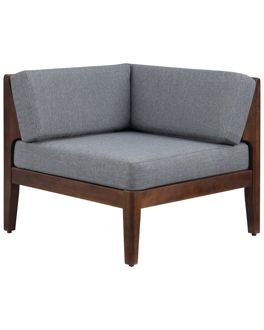 Linon Summerlyn Corner Chair In Gray