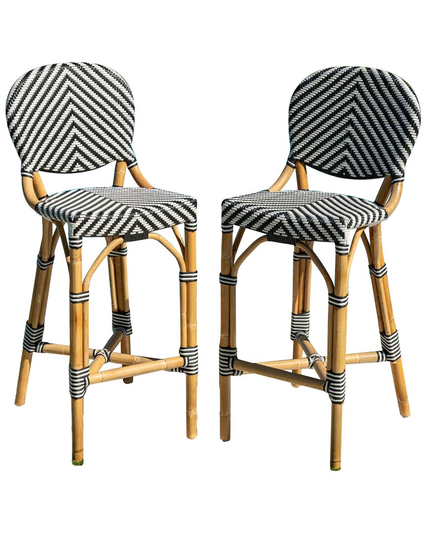 Panama Jack Set 2 Nerea Bar Stools In Gray