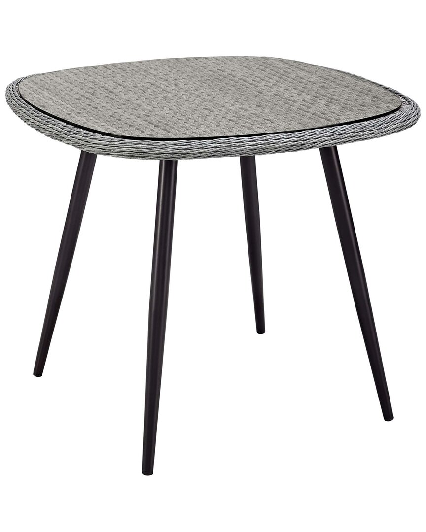Modway Outdoor Endeavor 36in Outdoor Patio Wicker Rattan Dining Table