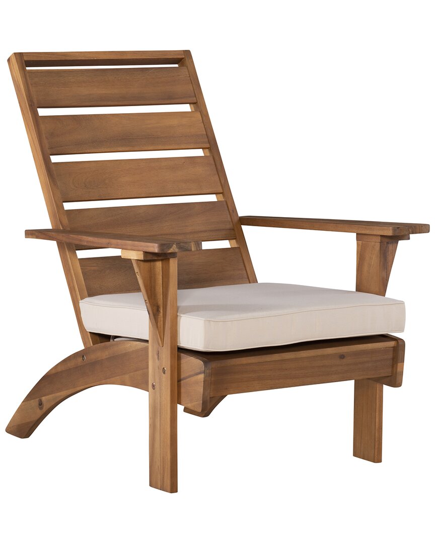 Linon Nantucket Natural Chair With Cushion