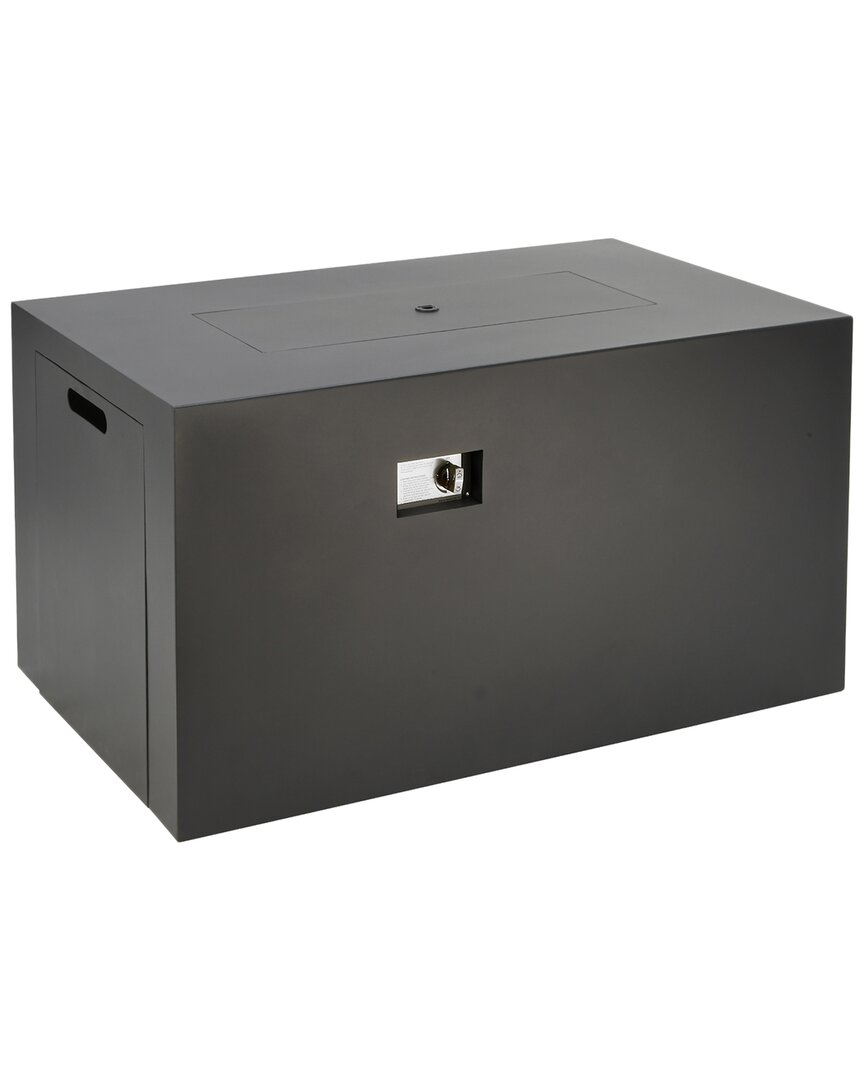 National Tree Company 49inx30in Contemporary Rectangular Propane Fire Pit Table In Gray
