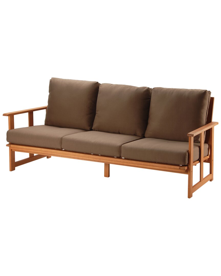National Tree Company Eucalyptus Grandis Wood Sofa In Natural