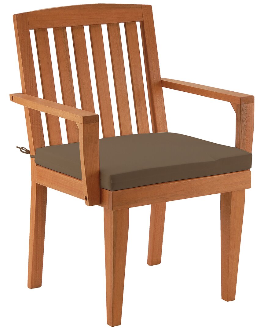 National Tree Company Eucalyptus Grandis Wood Dining Armchair In Natural