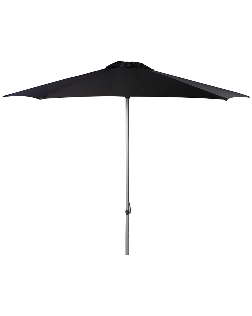 Safavieh Hurst 9 Ft Push Up Umbrella In Black