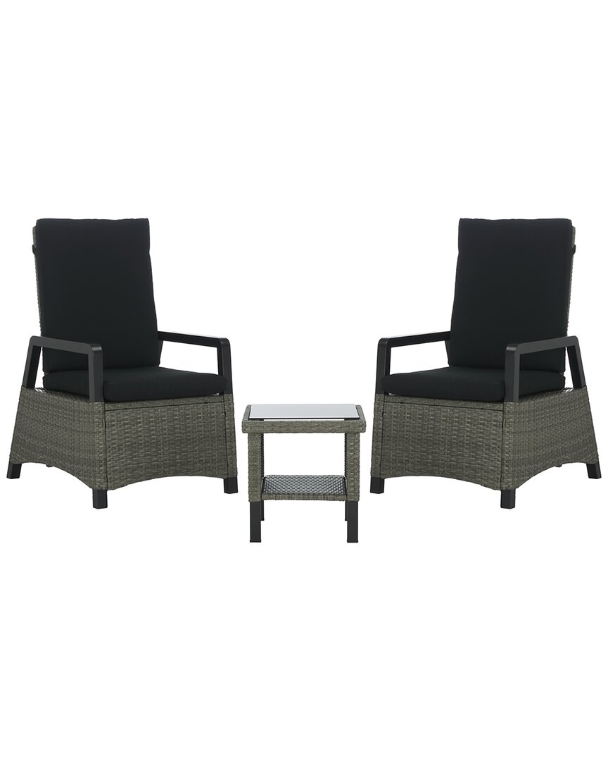 Safavieh Herman Recliner 3pc Set In Gray