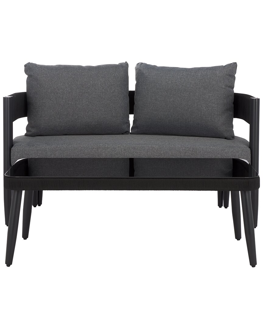 Safavieh Viola Bench & Table Set In Black