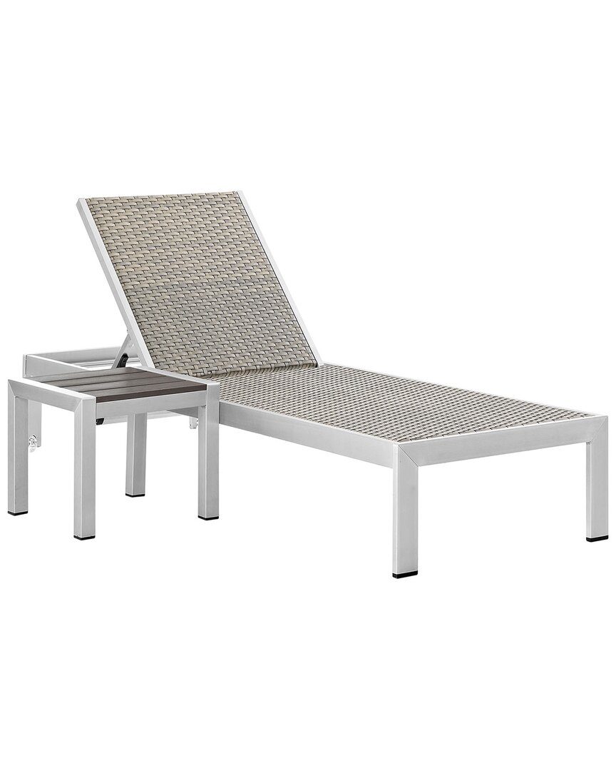 Modway Outdoor Shore 2pc Outdoor Patio Aluminum Set