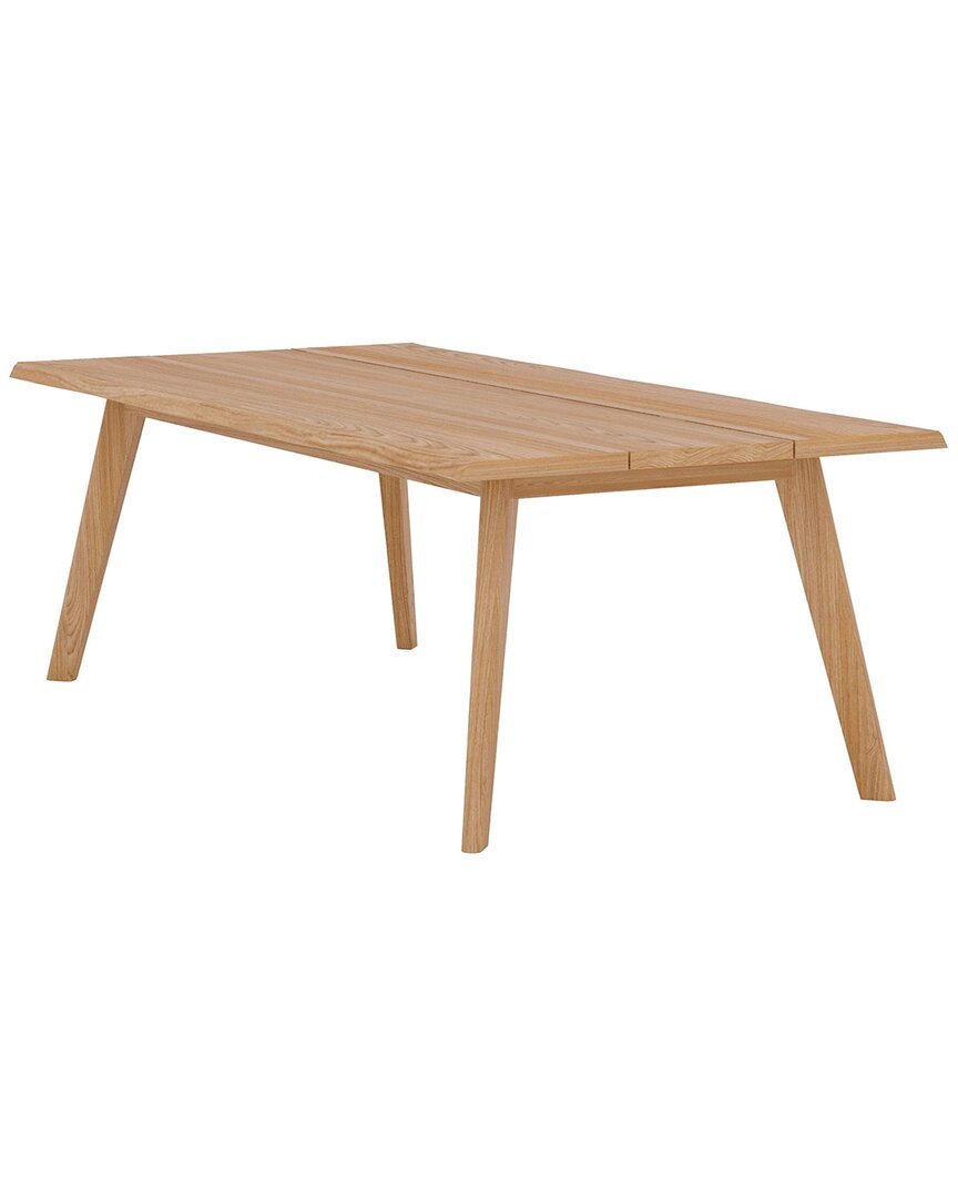 Curated Maison Lechair Rectangular 84 Inch Wide Teak Plank Outdoor Dining  Table In Brown