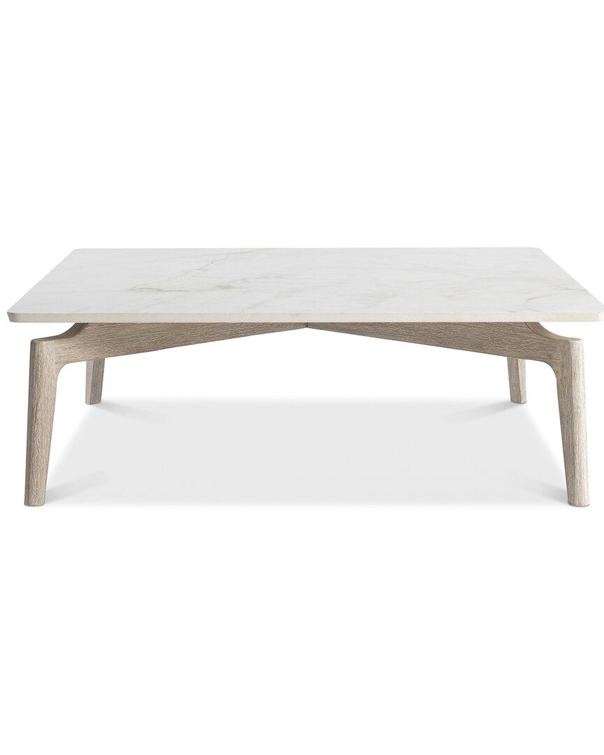 Bernhardt Aurora Square Outdoor Cocktail Table In White