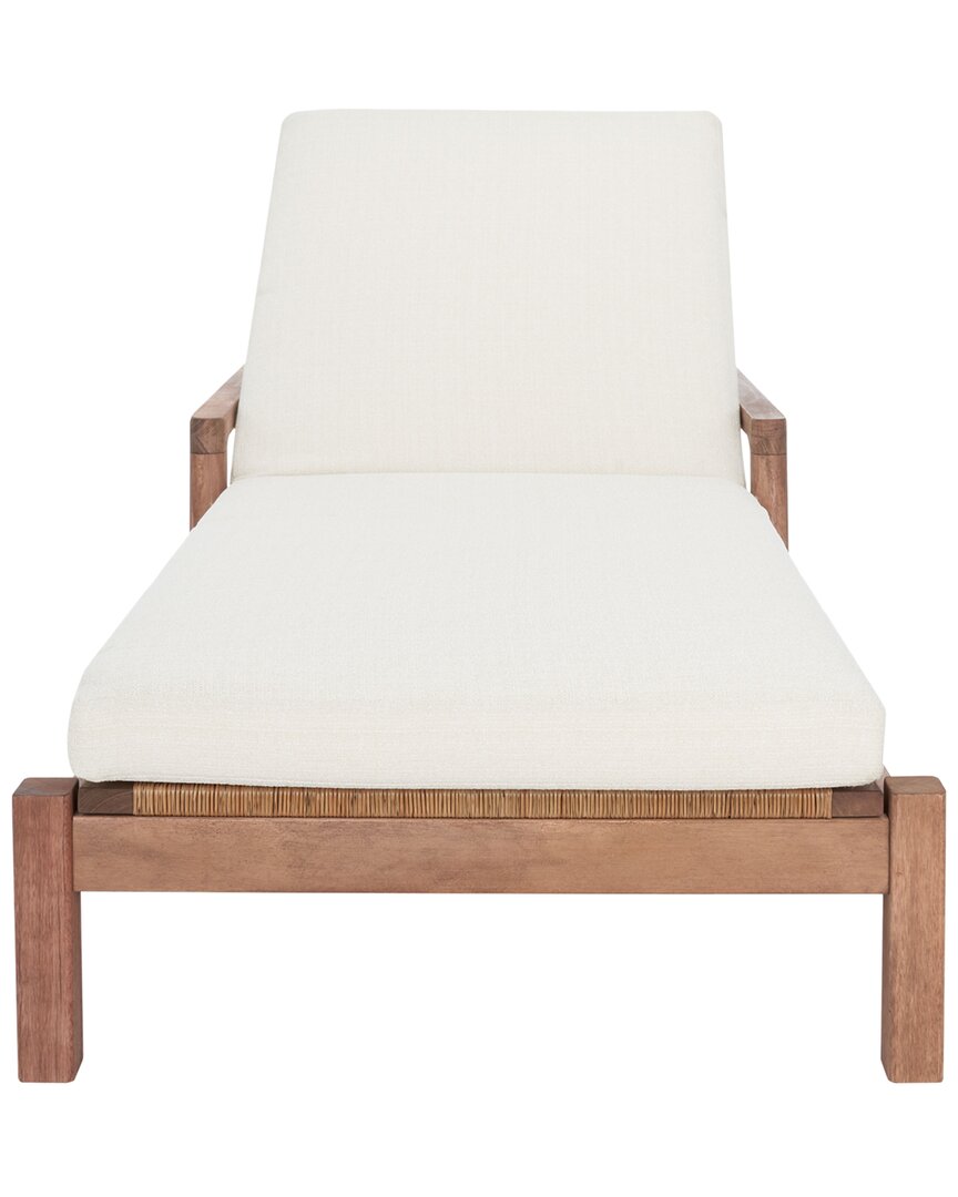 Safavieh Couture Donnamaria Wicker Sun Lounger In Natural