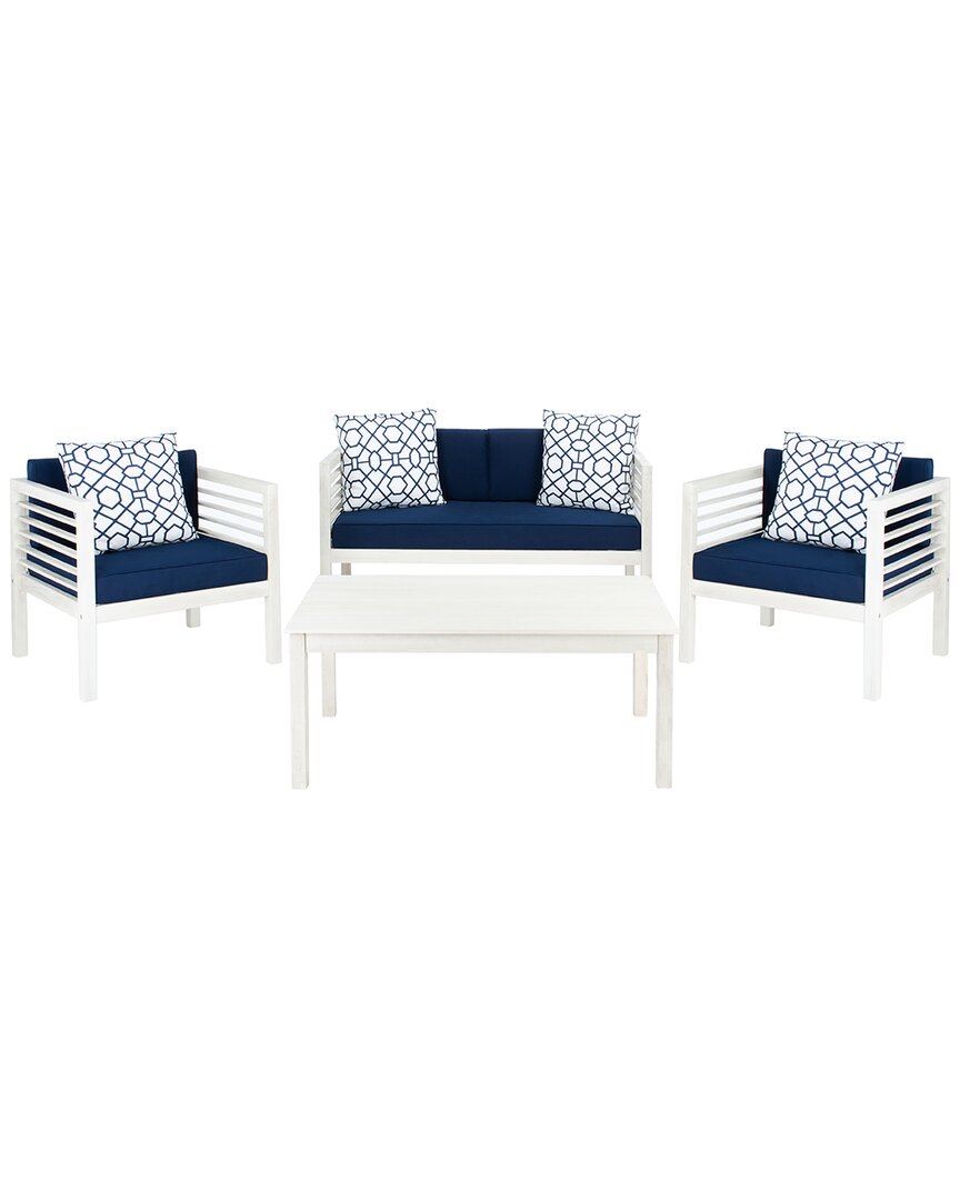 Safavieh Alda 4pc Outdoor Set With Accent Pillows