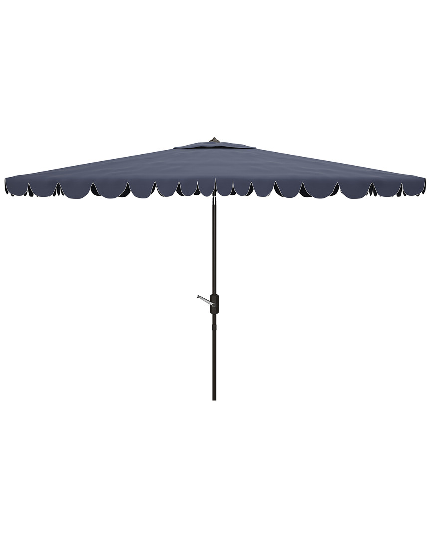 Safavieh Venice 6.5 X 10 Ft Rect Crank Umbrella In White
