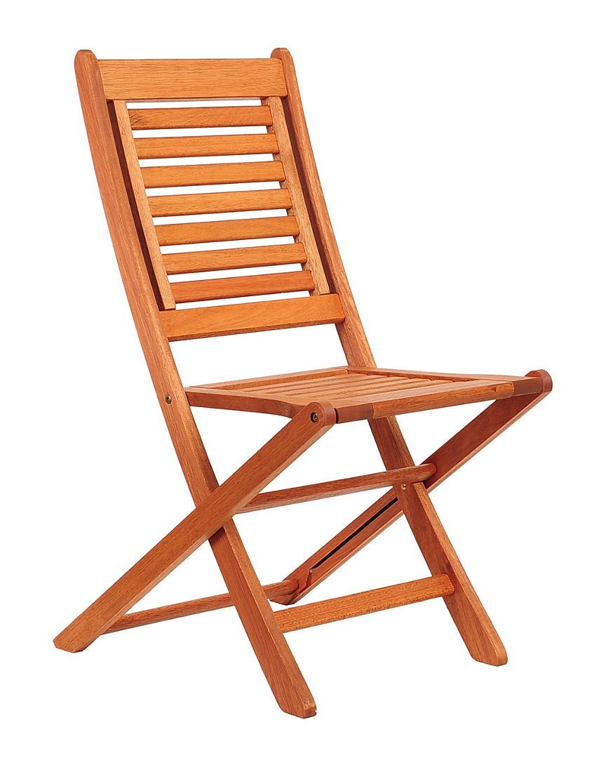 Amazonia Outdoor Patio Wood Folding Dining Chair