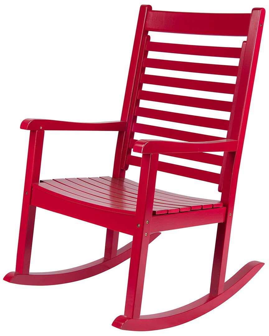 Shine Co. Meridian Porch Rocker In Red