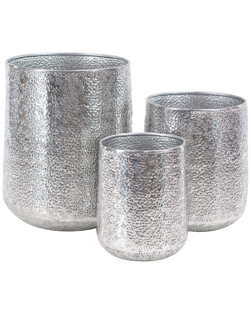 Peyton Lane Set Of 3 Aluminum Planters