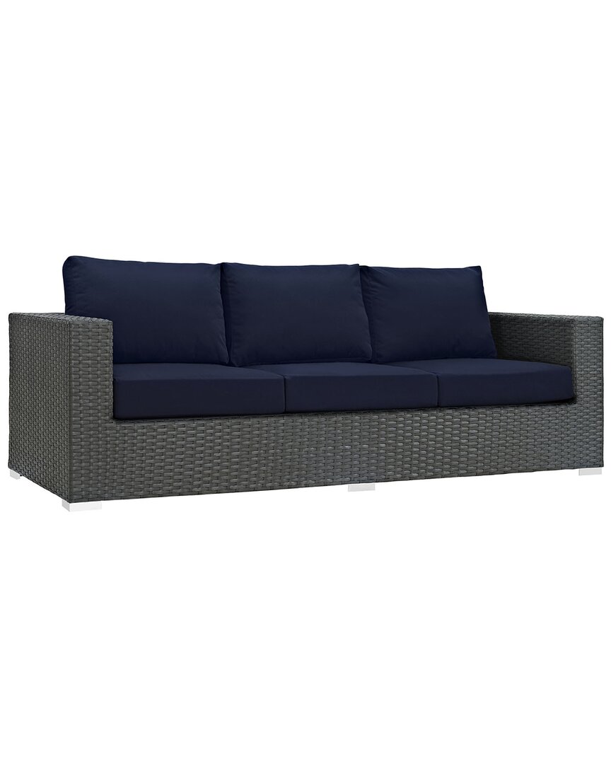 Modway Sojourn Outdoor Patio Sunbrella Sofa In Beige