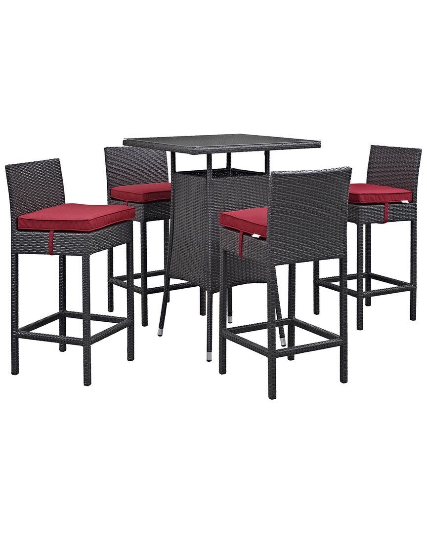 Modway Convene 5-piece Outdoor Patio Pub Set