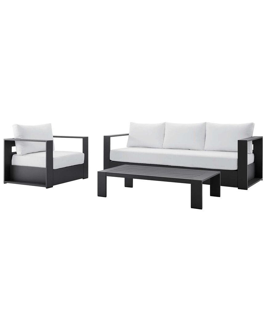 Modway Tahoe Outdoor Patio 3-piece Set In Gray