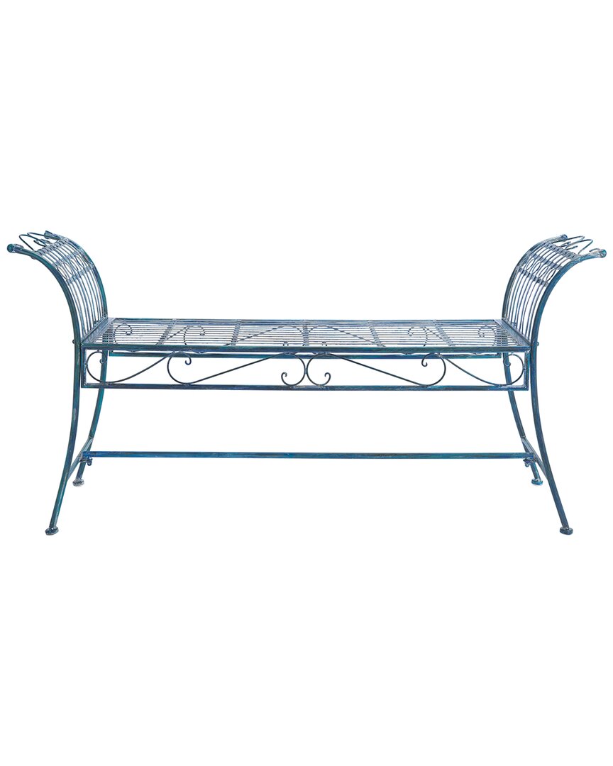 Safavieh Hadley Bench In Blue