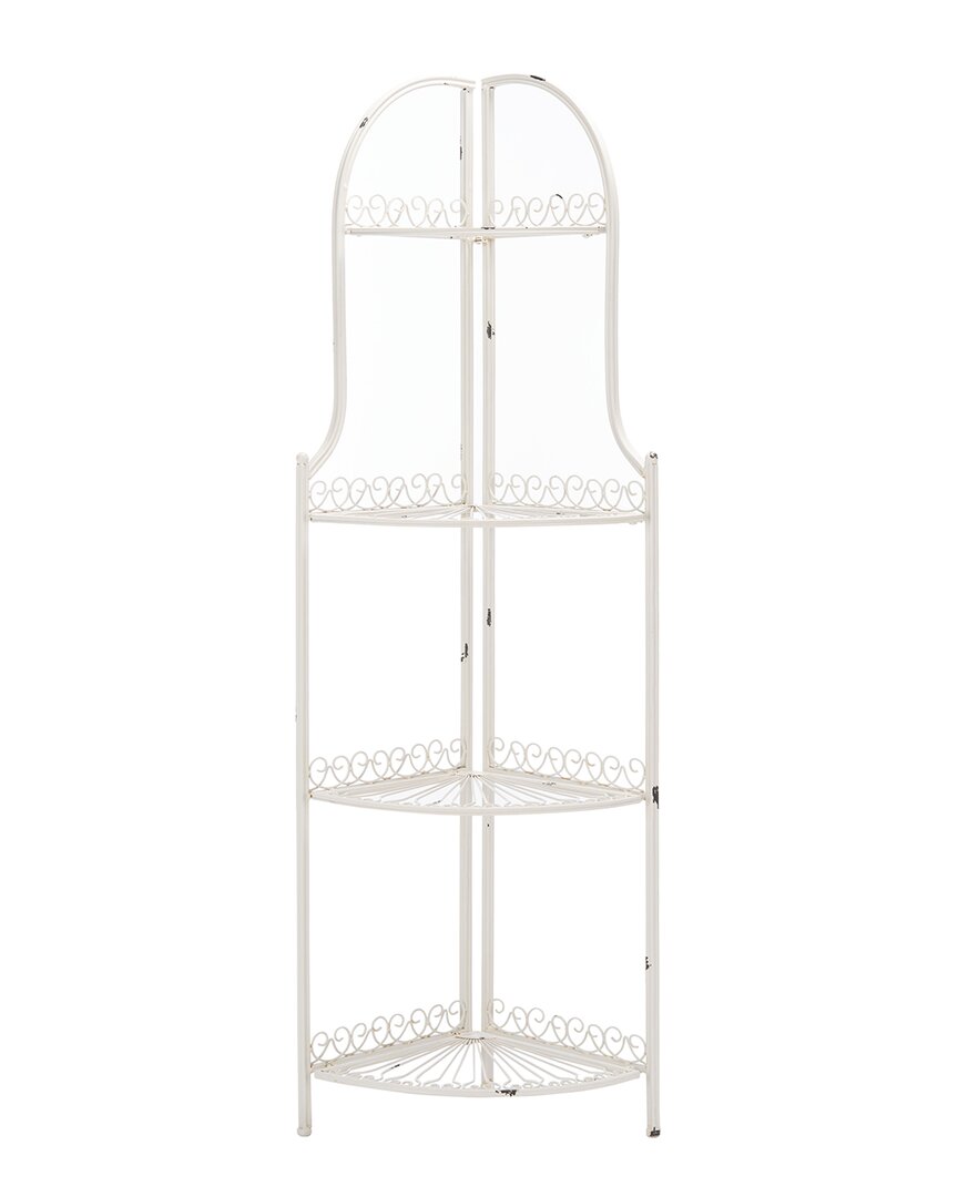 Safavieh Abarrane 4-tier Corner Shelf In White